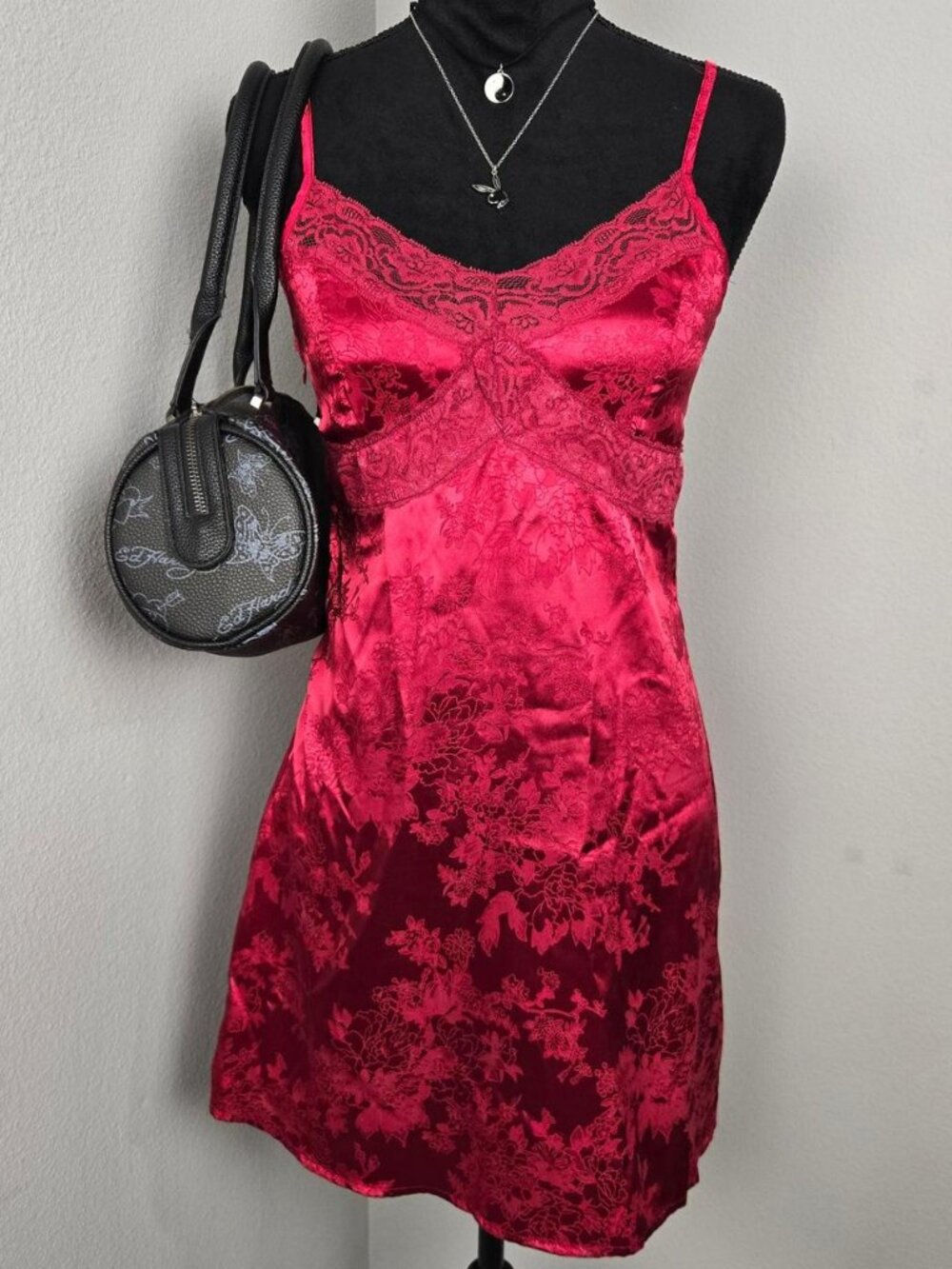 SHEIN Women's Red and Pink Dress